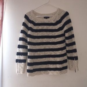 Black and white Ann Taylor sweater